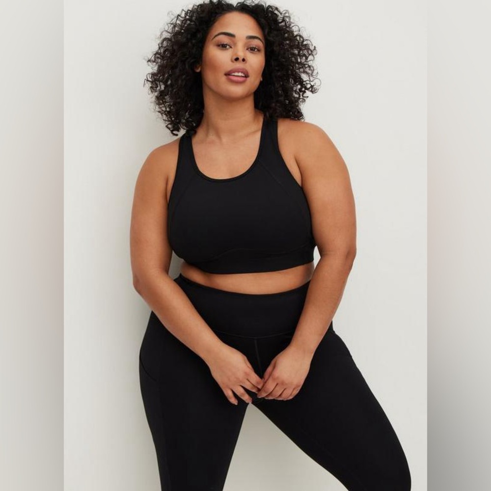 3X Torrid Black Sports Bra